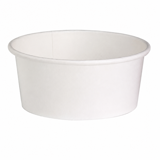Insalatiera rotonda "Buckaty" in cartone bianco multiuso - 700 ml - Ø 15 cm - H 6 cm - 360 unità