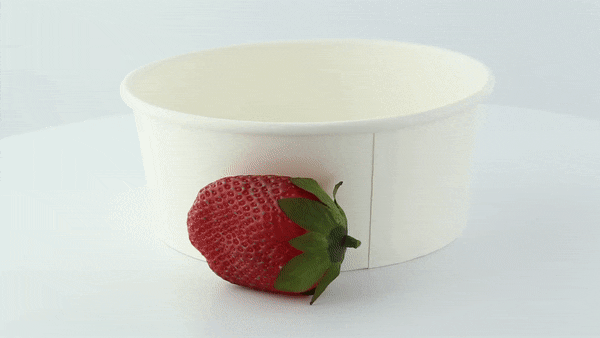Insalatiera rotonda "Buckaty" in cartone bianco multiuso - 700 ml - Ø 15 cm - H 6 cm - 360 unità