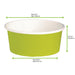 Insalatiera rotonda "Buckaty" in cartone verde - 700 ml - Ø 15 cm - H 6 cm - 360 unità - dimensions
