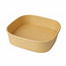 Insalatiera quadrata multiuso in cartone kraft riciclato senza coperchio - 1000 ml - 17 cm x 17 cm x 5,6 cm - 300 unità