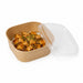 Coperchio quadrato in PP trasparente per insalatiera quadrata - 13 cm x 13 cm x 8 cm - Compatibile con 210PCAR500PPK, 210PCAR650PPK - 300 unità
