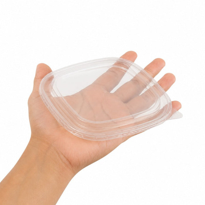 Coperchio quadrato in PP trasparente per insalatiera quadrata - 13 cm x 13 cm x 8 cm - Compatibile con 210PCAR500PPK, 210PCAR650PPK - 300 unità