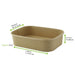 Insalatiera rettangolare in cartone kraft laminato PP senza coperchio - 500 ml - 17 cm x 12 cm x 4,5 cm - 200 unità - dimensions