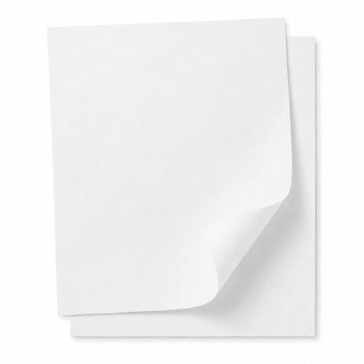 Carta da forno bianca siliconata su due lati - 53 cm x 32,5 cm - 500 unità