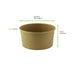 Insalatiera rotonda "Buckaty" in cartone kraft senza plastica - 900 ml - Ø 15 cm - H 7,5 cm - 360 unità - dimensions