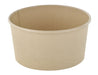 Insalatiera rotonda "Buckaty" in cartone di fibra di bambù senza plastica - 900 ml - Ø 15 cm - H 7,5 cm - 360 unità