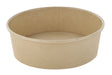 Insalatiera rotonda "Buckaty" in cartone di fibra di bambù senza plastica - 480 ml - Ø 15 cm - H 4,7 cm - 360 unità