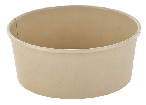 Insalatiera rotonda "Buckaty" in cartone di fibra di bambù senza plastica - 700 ml - Ø 15 cm - H 6 cm - 360 unità