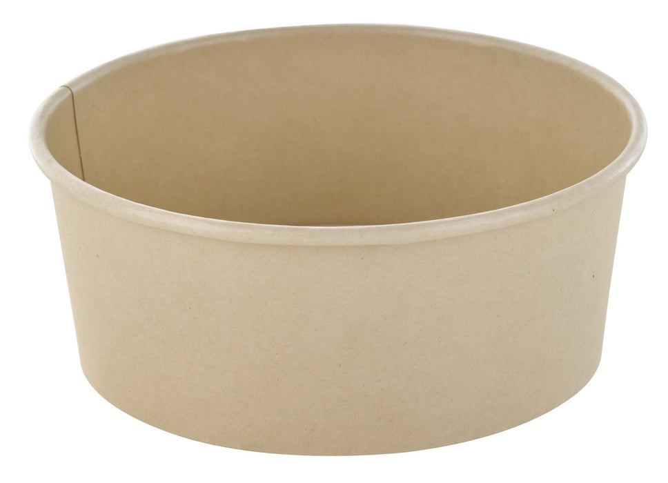 Insalatiera rotonda "Buckaty" in cartone di fibra di bambù senza plastica - 700 ml - Ø 15 cm - H 6 cm - 360 unità