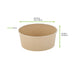 Insalatiera rotonda "Buckaty" in cartone di fibra di bambù senza plastica - 700 ml - Ø 15 cm - H 6 cm - 360 unità - dimensions