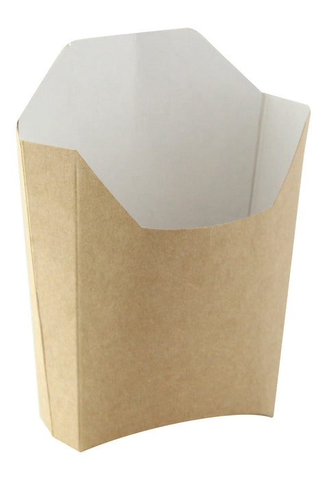 Bustina per patatine in kraft marrone - 11,5 cm x 9 cm x 11 cm - 1200 unità