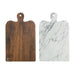 Tagliere aperitivo in cartone double face effetto marmo e legno - 18 cm x 29,5 cm - 200 unità