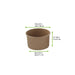 Contenitore in cartone kraft marrone per caldo e freddo - 130 ml - Ø 7,4 cm - H 5 cm - 1000 unità - dimensions