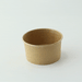 Contenitore in cartone kraft marrone per caldo e freddo - 130 ml - Ø 8 cm - H 4,5 cm - 1000 unità