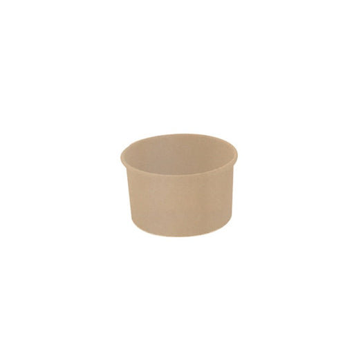 Contenitore in cartone kraft marrone per caldo e freddo - 200 ml - Ø 9 cm - H 4,8 cm - 1000 unità