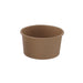 Contenitore in cartone kraft marrone per caldo e freddo - 270 ml - Ø 9,5 cm - H 5,3 cm - 1000 unità