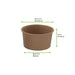 Contenitore in cartone kraft marrone per caldo e freddo - 270 ml - Ø 9,5 cm - H 5,3 cm - 1000 unità - dimensions