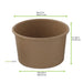 Contenitore in cartone kraft marrone per caldo e freddo - 60 ml - Ø 6,2 cm - H 3,5 cm - 1000 unità - dimensions
