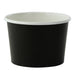 Contenitore in cartone nero per caldo e freddo - 130 ml - Ø 7,4 cm - H 5 cm - 1000 unità