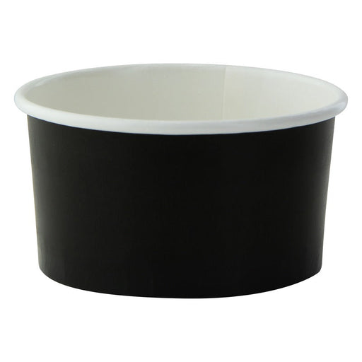 Contenitore in cartone nero per caldo e freddo - 130 ml - Ø 7,9 cm - H 4,2 cm - 1000 unità