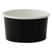 Contenitore in cartone nero per caldo e freddo - 130 ml - Ø 7,9 cm - H 4,2 cm - 1000 unità