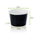 Contenitore in cartone nero per caldo e freddo - 130 ml - Ø 7,9 cm - H 4,2 cm - 1000 unità - dimensions