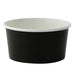 Contenitore in cartone nero per caldo e freddo - 200 ml - Ø 9 cm - H 4,8 cm - 1000 unità