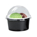 Contenitore in cartone nero per caldo e freddo - 280 ml - Ø 9,5 cm - H 6,2 cm - 500 unità