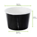 Contenitore in cartone nero per caldo e freddo - 280 ml - Ø 9,5 cm - H 6,2 cm - 500 unità - dimensions