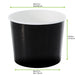 Contenitore in cartone nero per caldo e freddo - 320 ml - Ø 9 cm - H 7 cm - 500 unità - dimensions