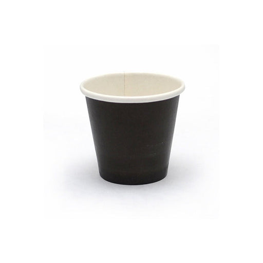 Contenitore in cartone nero per caldo e freddo - 45 ml - Ø 4,6 cm - H 4 cm - 1000 unità