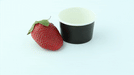 Contenitore in cartone nero per caldo e freddo - 60 ml - Ø 6,2 cm - H 3,5 cm - 1000 unità