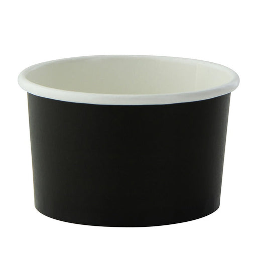 Contenitore in cartone nero per caldo e freddo - 60 ml - Ø 6,2 cm - H 3,5 cm - 1000 unità
