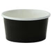 Contenitore in cartone nero per caldo e freddo - 86 ml - Ø 7,4 cm - H 3,8 cm - 1000 unità