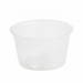 Contenitore per salse rotondo in plastica PP trasparente - 110 ml - Ø 7 cm - H 4,3 cm - 1000 unità