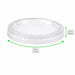 Coperchio in PET trasparente - Ø 7,4 cm - Compatibile con 210POPT25, 210POPT3 - 1000 unità - dimensions