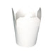 Contenitore in cartone bianco a base rotonda con chiusura a incastro - 450 ml - Ø 8,3 cm - H 10 cm - 500 unità