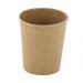 Contenitore in cartone kraft marrone per caldo e freddo senza plastica - 120 ml - Ø 6,1 cm - H 6,5 cm - 1000 unità