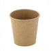 Contenitore in cartone kraft marrone per caldo e freddo senza plastica - 100 ml - Ø 6,1 cm - H 5,8 cm - 1000 unità