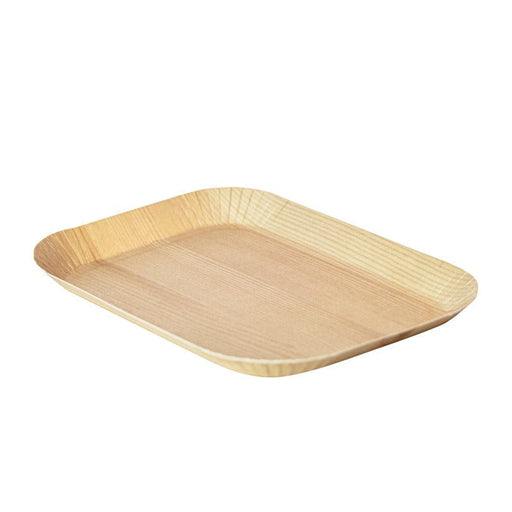 Vassoio in cartone laminato effetto legno chiaro - 15,5 cm x 10,5 cm x 1,2 cm - 200 unità
