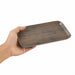 Vassoio in cartone laminato effetto legno scuro - 23,5 cm x 14,7 cm x 1,2 cm - 200 unità