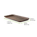 Vassoio in cartone laminato effetto legno scuro - 26,5 cm x 13 cm x 1,4 cm - 200 unità - dimensions