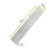 Sacchetto per sandwich bianco antigrasso con finestra cristallo - 11 cm x 4 cm x 55 cm - 1000 unità - dimensions