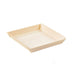Vaschetta quadrata in legno "Samouraï" - 13,2 cm x 13,1 cm x 1,9 cm - 100 unità
