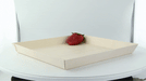 Vaschetta quadrata in legno "Samouraï" - 23,2 cm x 23,2 cm x 2,3 cm - 100 unità