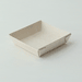 Vaschetta quadrata in legno "Samouraï" - 6 cm x 6 cm x 1,5 cm - 200 unità