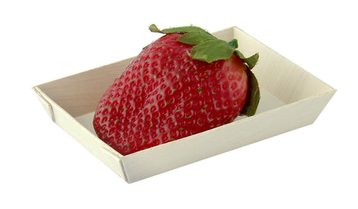 Vaschetta rettangolare in legno "Samouraï" - 8,7 cm x 6,1 cm x 1,5 cm - 200 unità