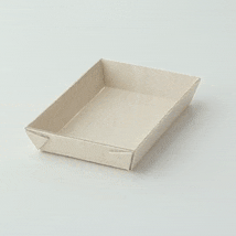 Vaschetta rettangolare in legno "Samouraï" - 8,7 cm x 6,1 cm x 1,5 cm - 200 unità