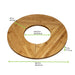 Supporto rotondo in bambù per 40 stecchini "Donut" - Ø 40,6 cm - H 1,6 cm - 3 unità - dimensions
