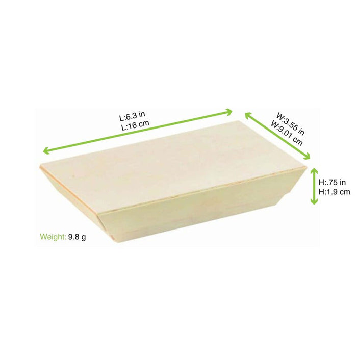 Coperchio in legno naturale "Samourai" - 15,5 cm x 8,5 cm x 1 cm - Compatibile con 210SAMBQ85 - 100 unità - dimensions